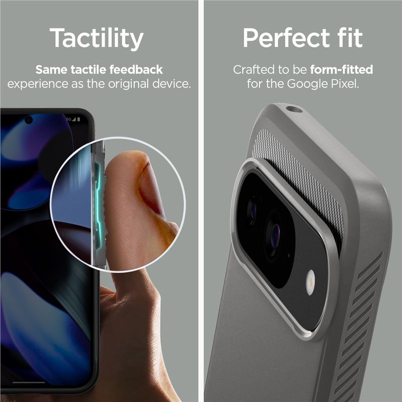 Husa Spigen Rugged Armor pentru Google Pixel 9 Pro/Pixel 9, Gri Marble (Pixel 9 Pro, ACS07783) by www.silkase.ro